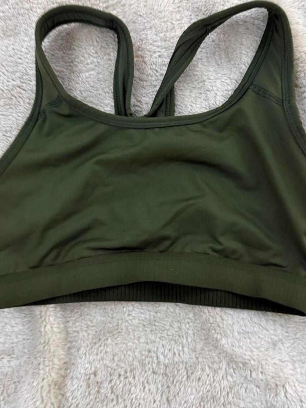 Women's Green Sports Bra